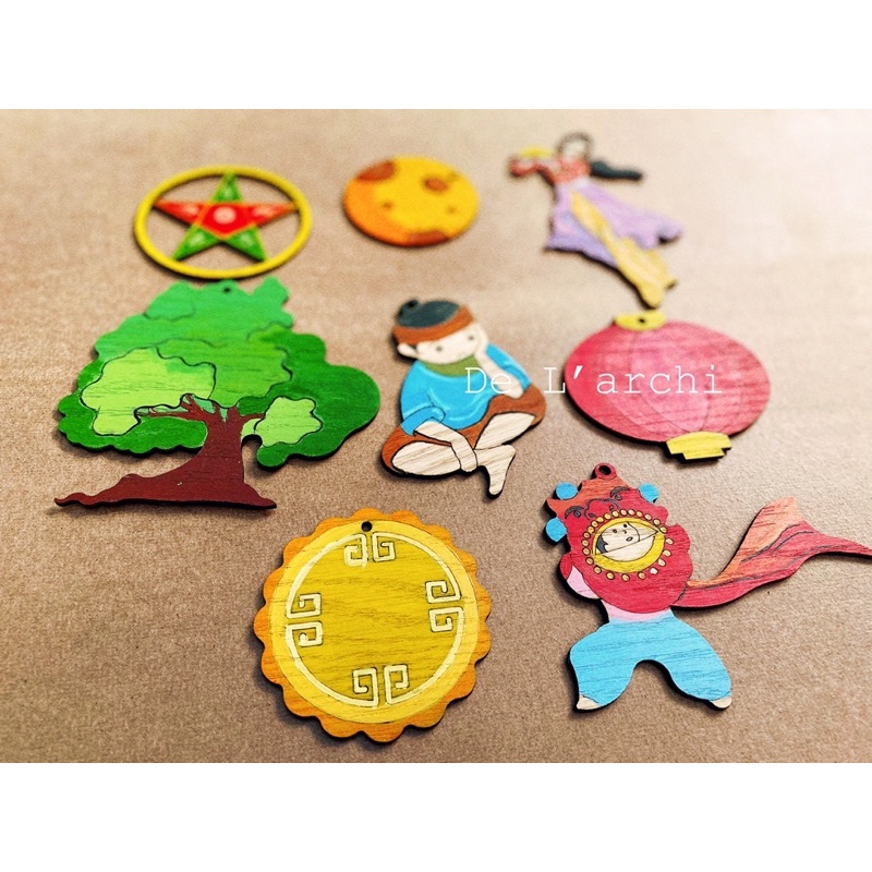 Sét tô màu cho bé chủ đề Trung thu