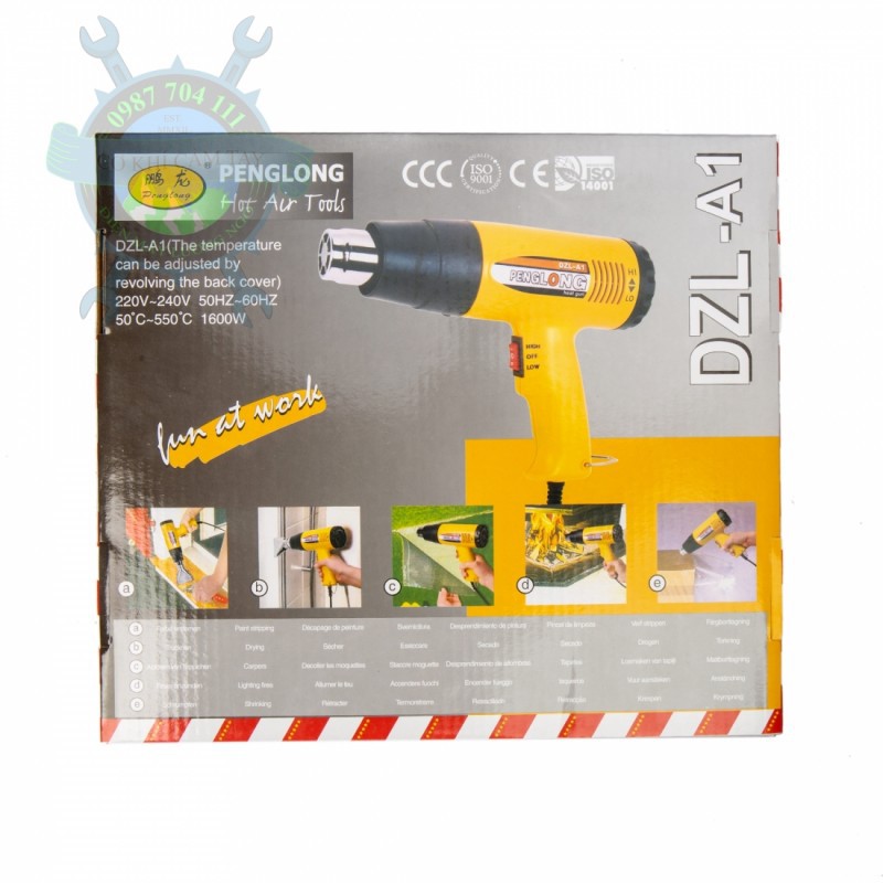 Máy Khò Hơi Nóng PENGLONG 1600w chính hãng