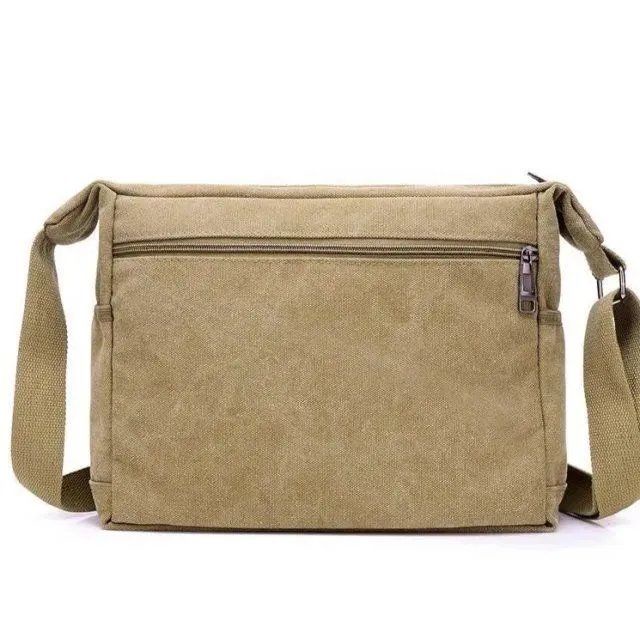 Man's briefcaseCanvas Backpack men's single shoulder waterproof messenger bBa Lô Vải Túi Đeo Vai Chống Thấm Nước Cho Nam | BigBuy360 - bigbuy360.vn