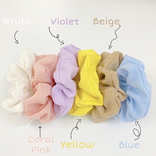 Scrunchies chun buộc tóc vải linen