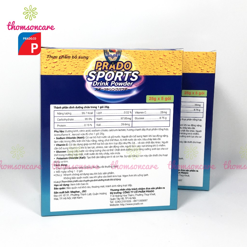 Sports Drink nước bổ sung điện giải, thêm khoáng Ion Công nghệ Nhật Bản, dùng sau chơi thể thao, sốt, mất nước