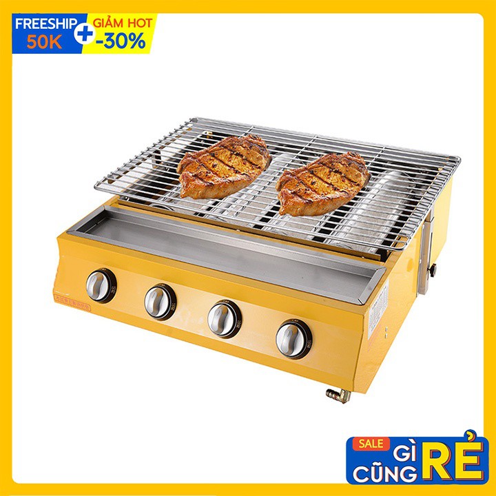 Bếp nướng hải sản bằng gas, nướng thịt bbq 4 đầu đốt Cao cấp ETON ET-K222