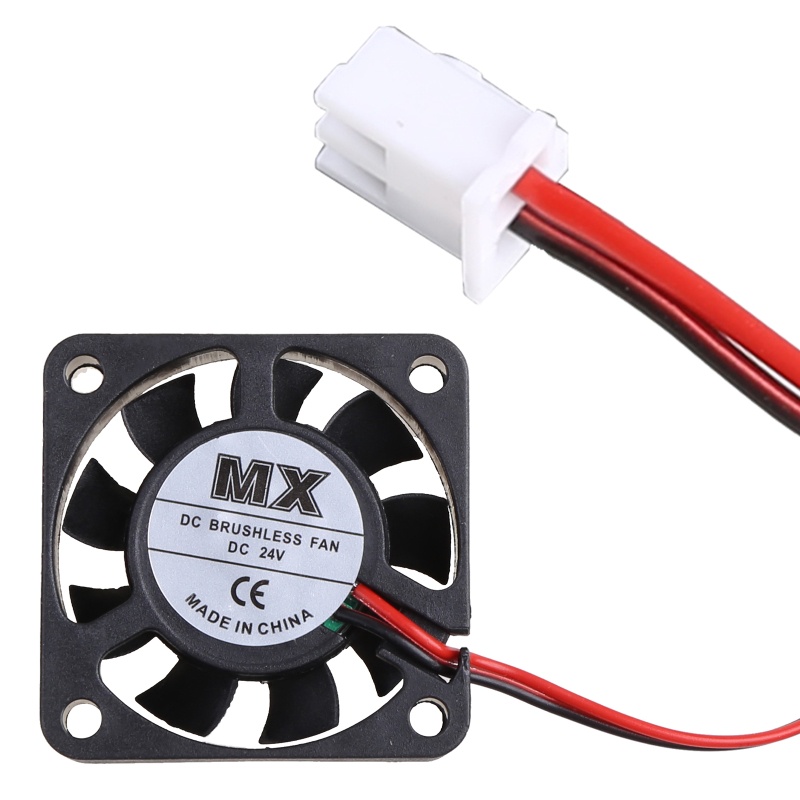 Quạt Tản Nhiệt 2-Pin DC 24V 2-Pin 40mm 40x40x10mm 4cm 4010s 9 Lưỡi Cho CPU Máy In 3D Mới