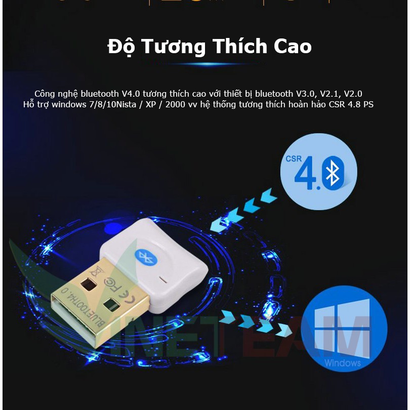 (SIÊU GIẢM GIÁ) USB Bluetooth Máy Tính 4.0 CSR BT-06A -dc2880 | BigBuy360 - bigbuy360.vn