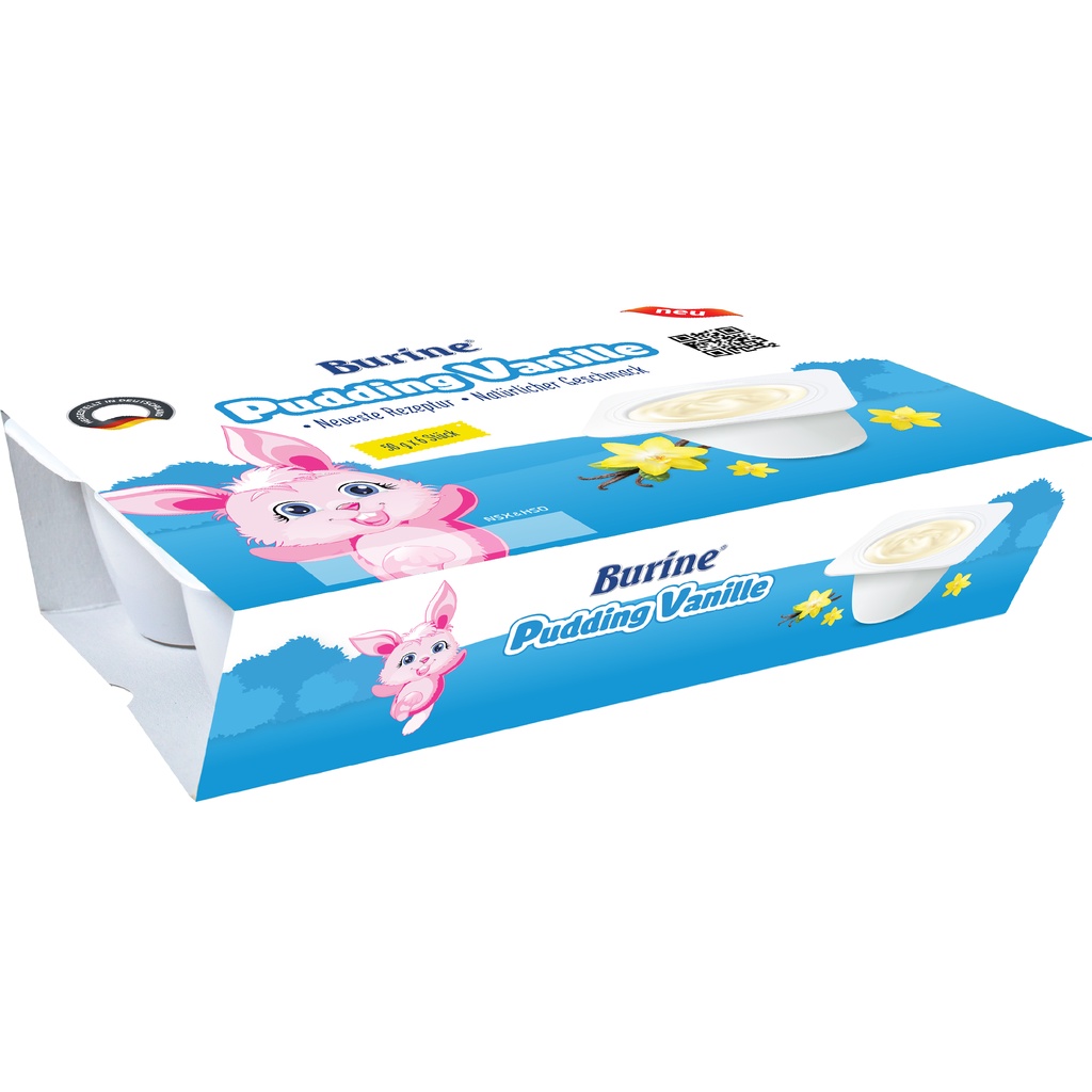 Pudding Ăn Dặm Burine Vị Vani Dành Cho Bé Từ 6 Tháng Tuổi, Giúp Cung Cấp Vitamin, Dưỡng Chất, Bổ Sung Năng Lượng