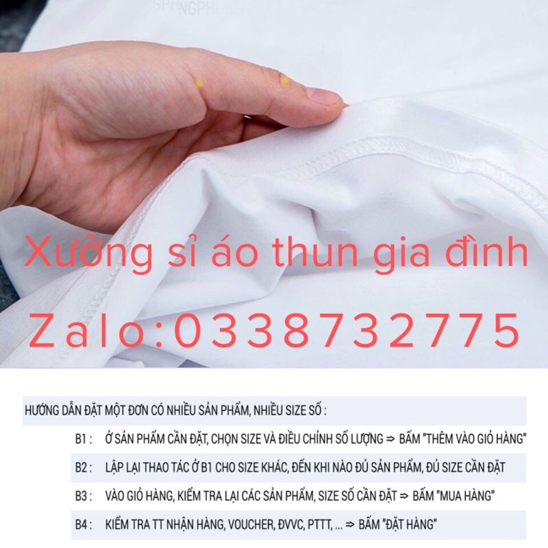 Áo Thun Trơn Nhiều Màu Nam Nữ Vải Cotton Dày Mềm Mịn Không Xù Lông