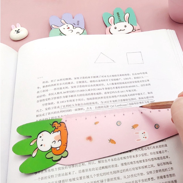Thước kẻ dẻo hình chú thỏ học tập siêu cute BAG U TKTHO045