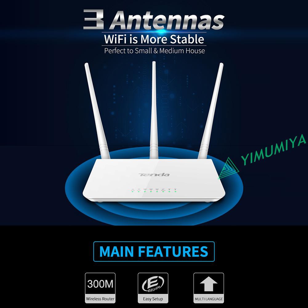 Thiết Bị Phát Wifi Không Dây Tenda F3 2.4g 300m Với 3 Ăng Ten | WebRaoVat - webraovat.net.vn