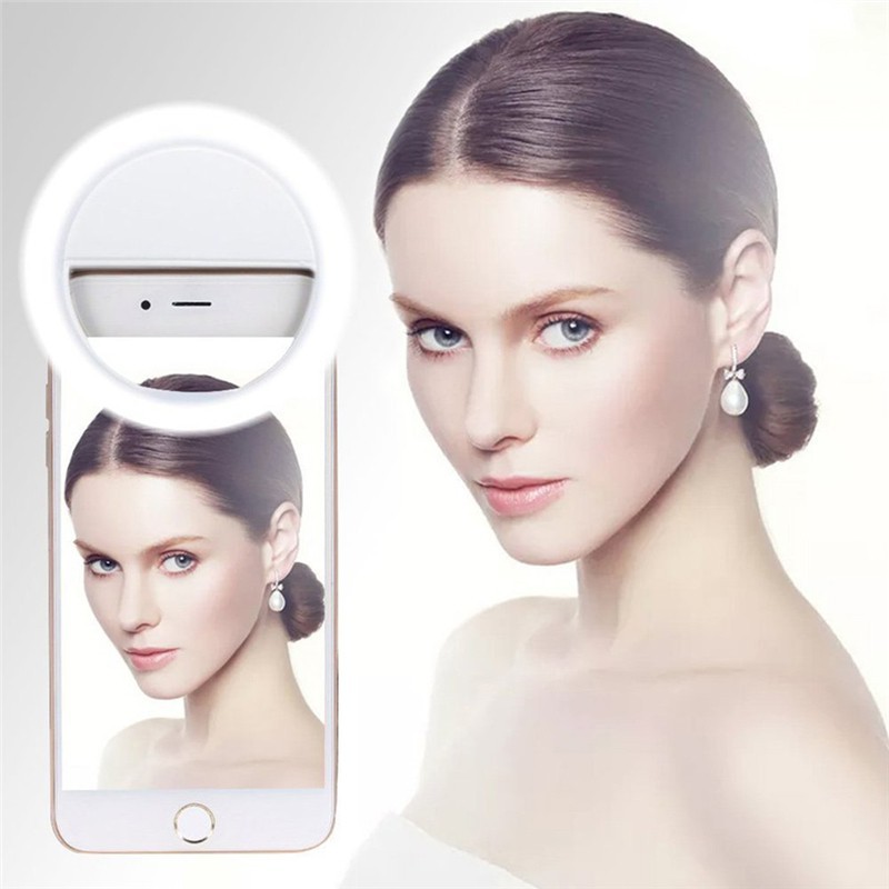 Đèn LED kẹp điện thoại hỗ trợ chụp hình Selfie