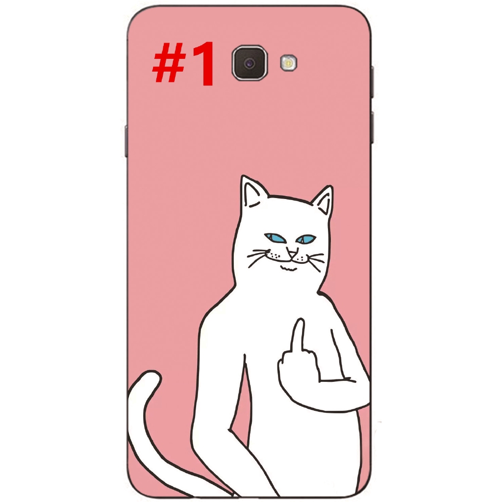 Ốp điện thoại từ TPU chống sốc in hình mèo cho Samsung Galaxy J5 Prime /J7 prime /ON7 2016