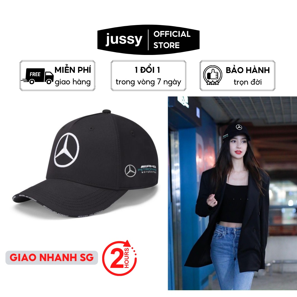 Nón Kết Mercedes, Mũ Lưỡi Trai Thể Thao Nam Nữ Thêu Logo Nổi Bật Chất Vải Kaki Cao Cấp