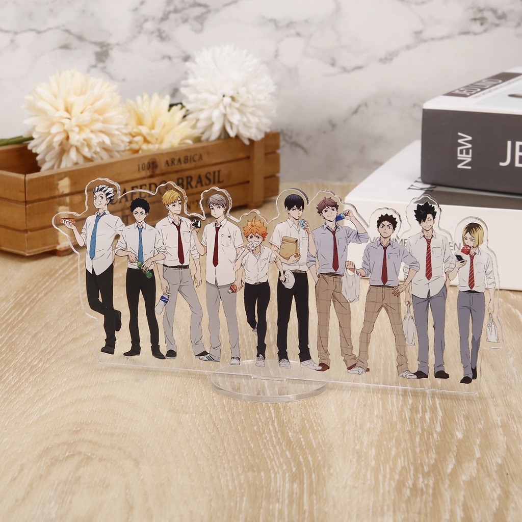 Mô hình nhân vật anime Haikyuu bằng acrylic có giá đỡ để bàn trang trí