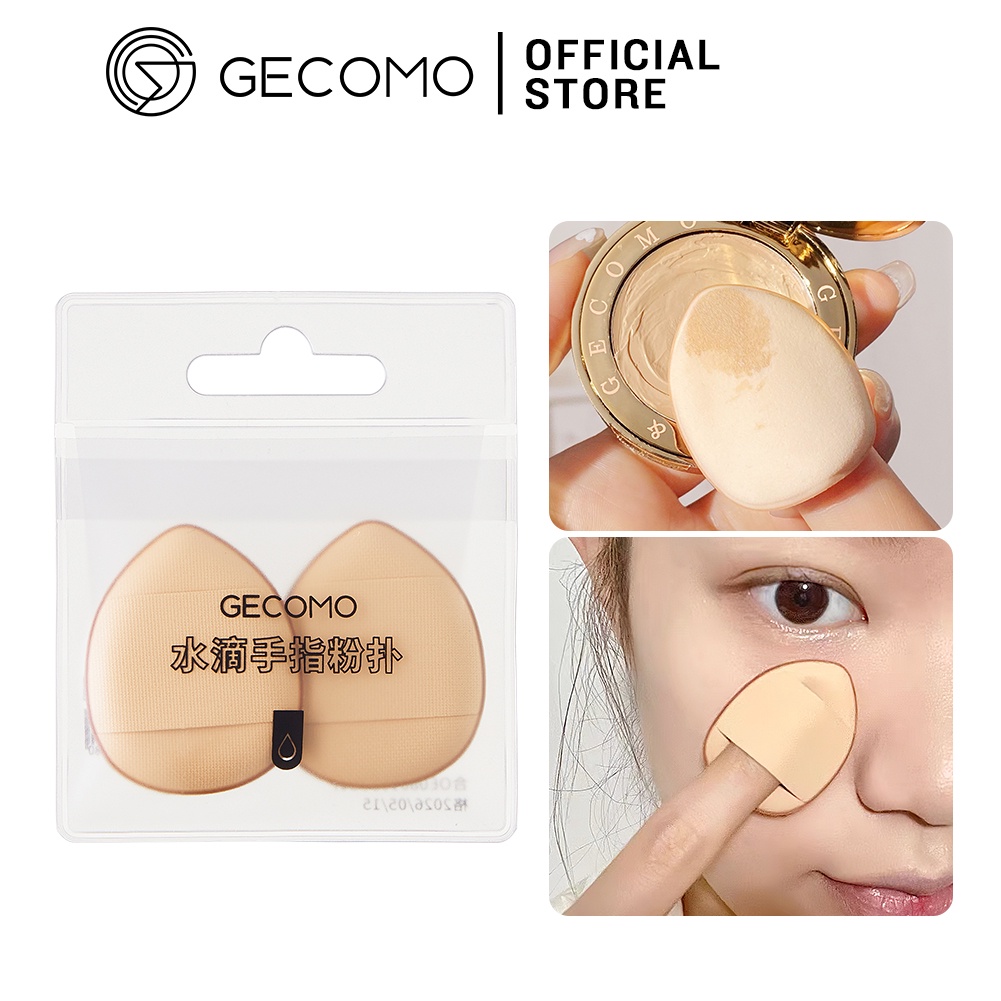 Bộ 2 Mút Trang Điểm Gecomo Cỡ Nhỏ Dùng Để Trang Điểm Ướt Và Khô Tiện Lợi