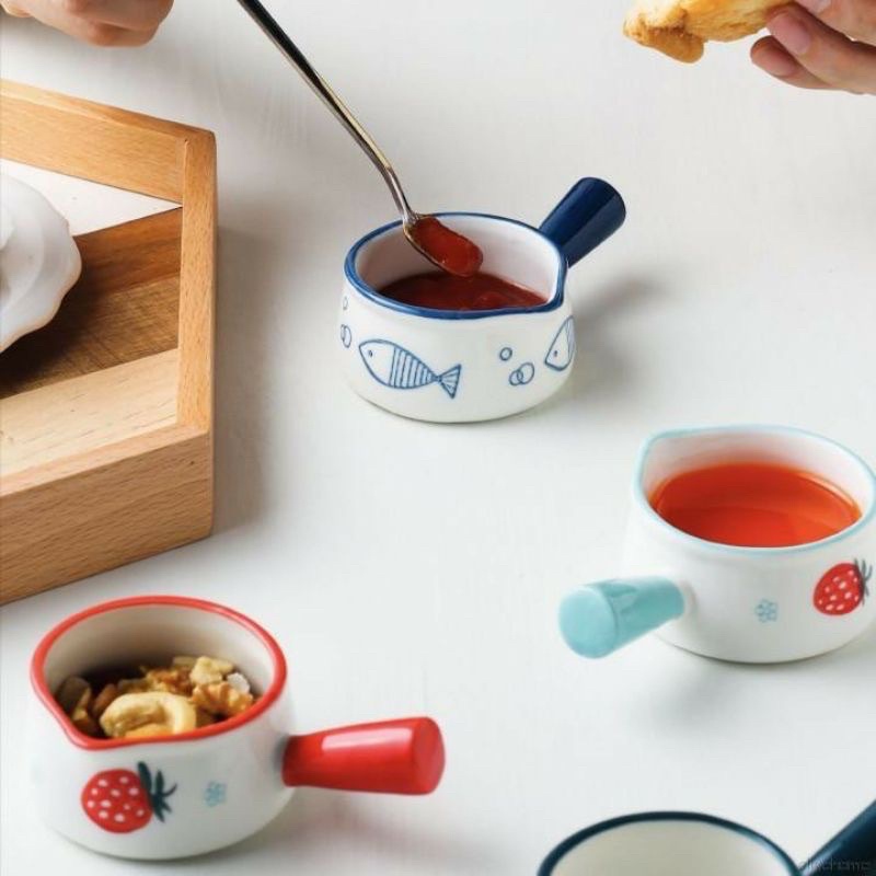Gáo sứ đựng đồ ăn dặm cho bé, bát sứ hình gáo sang chảnh