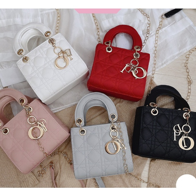 Túi xách nữ đeo chéo công sở thời trang cao cấp đẹp đi chơi giá rẻ dior dáng vuông HouSa041