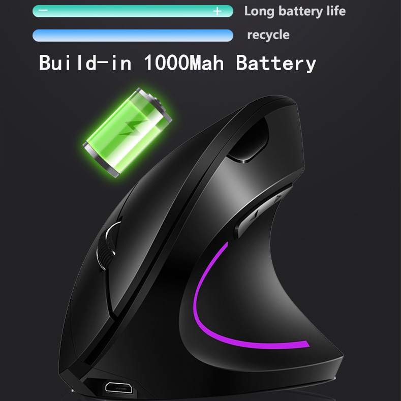 Chuột Không Dây 2.4Ghz 6 Nút 2400 Dpi Dùng Để Chơi Game