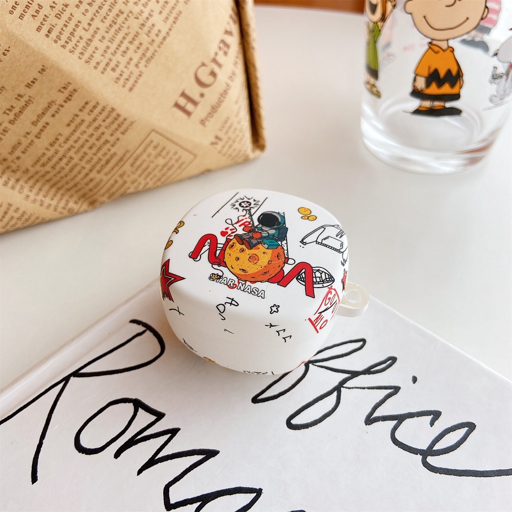 Vỏ Bảo Vệ Hộp Sạc Tai nghe không dây Bằng PC Họa Tiết Hoạt Hình Baseus Bowie WM02