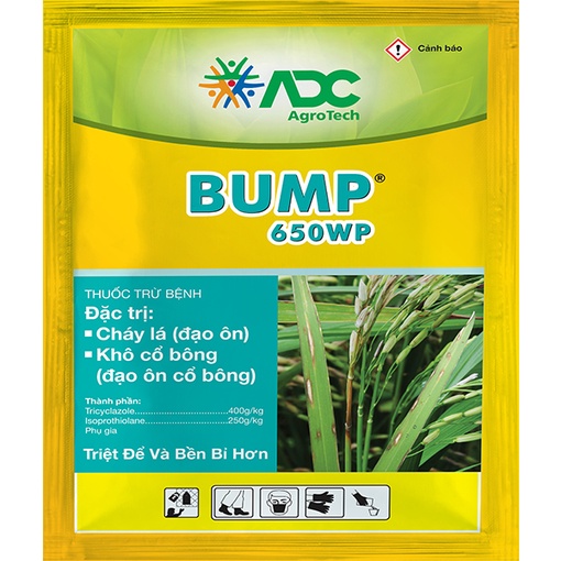 THUỐC TRỪ BỆNH BUMP 650WP ADC - ĐẶC TRỊ CHÁY LÁ, ĐẠO ÔN CỔ BÔNG
