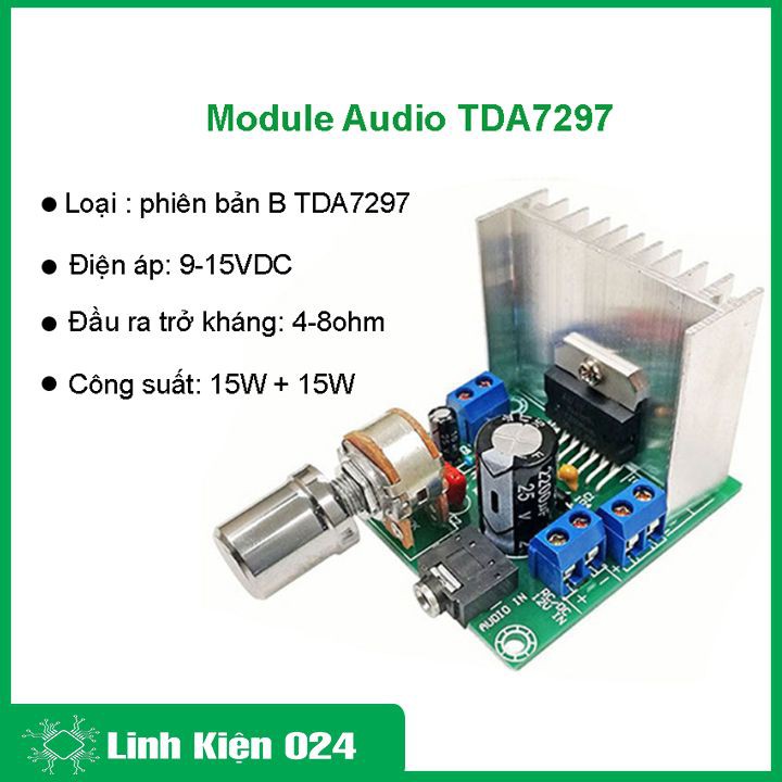 Module Audio TDA7297 15W+15W V1