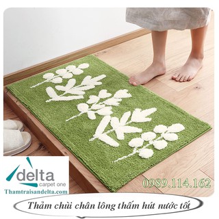 Thảm chùi chân chiếc lá - cam kết y hình