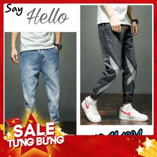 -Hàng nhập khẩu Quần jean jogger họa tiết X mẫu quần bò mới nhất mùa hè 2020 vải co dãn lạnh hàng cao cấp Liên hệ mua hà