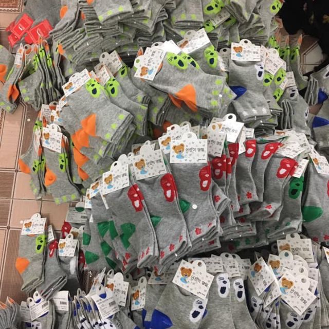 10 đôi Vớ em bé hàn quốc đủ hình ,