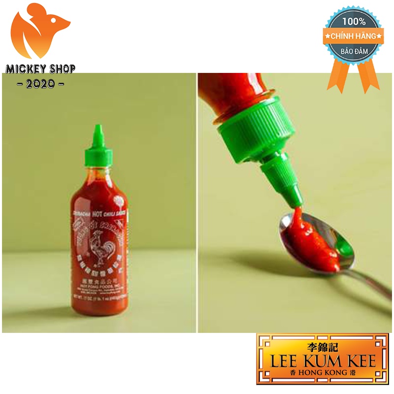 [ MADE IN USA ] Tương Ớt Sriracha Huy Fong foods MADE IN USA chai 482g, 793g