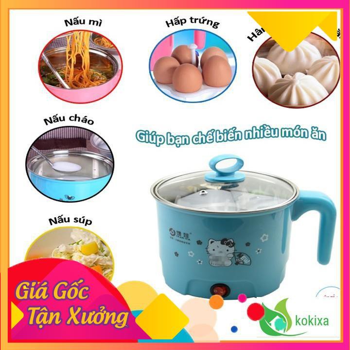 [HOT] [NẤU NHANH] Ca Nấu Mì - Nồi Lẩu Điện Mini Đa Năng Siêu Tốc 18cm[BẢO HÀNH 12 THÁNG] [UYTIN]