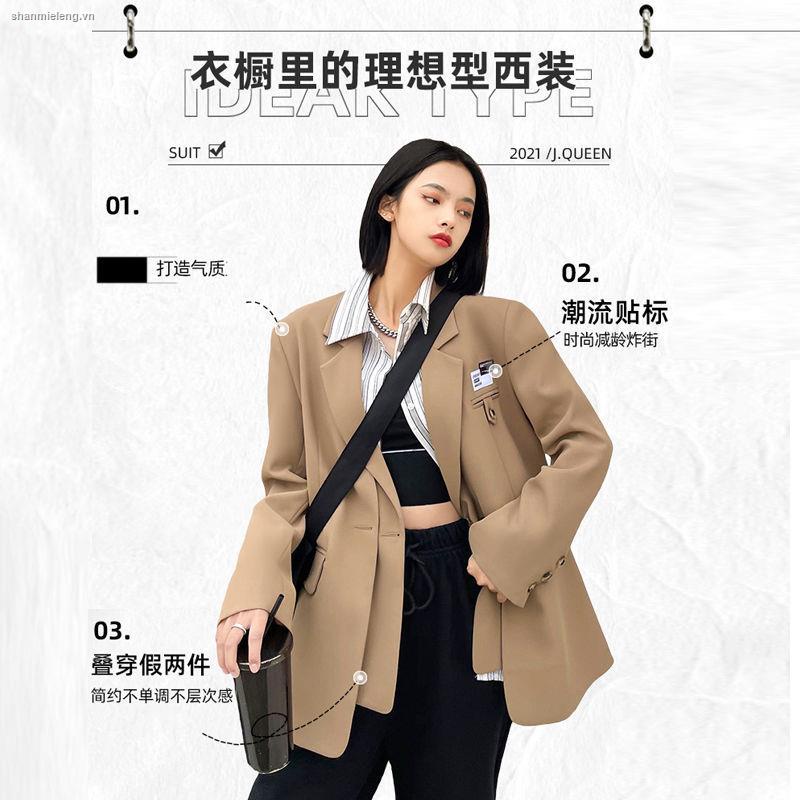 Áo Khoác Vest Giả Hai Mảnh Thiết Kế Mới 2021 Phong Cách Anh Quốc Thời Trang Xuân Thu Cho Nữ | BigBuy360 - bigbuy360.vn