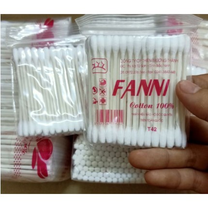 Bông tăm nhựa giá rẻ 42 que