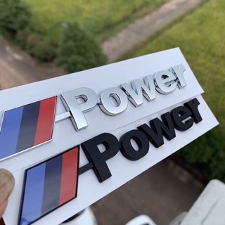 Power bmw đen - tem power - Chữ power