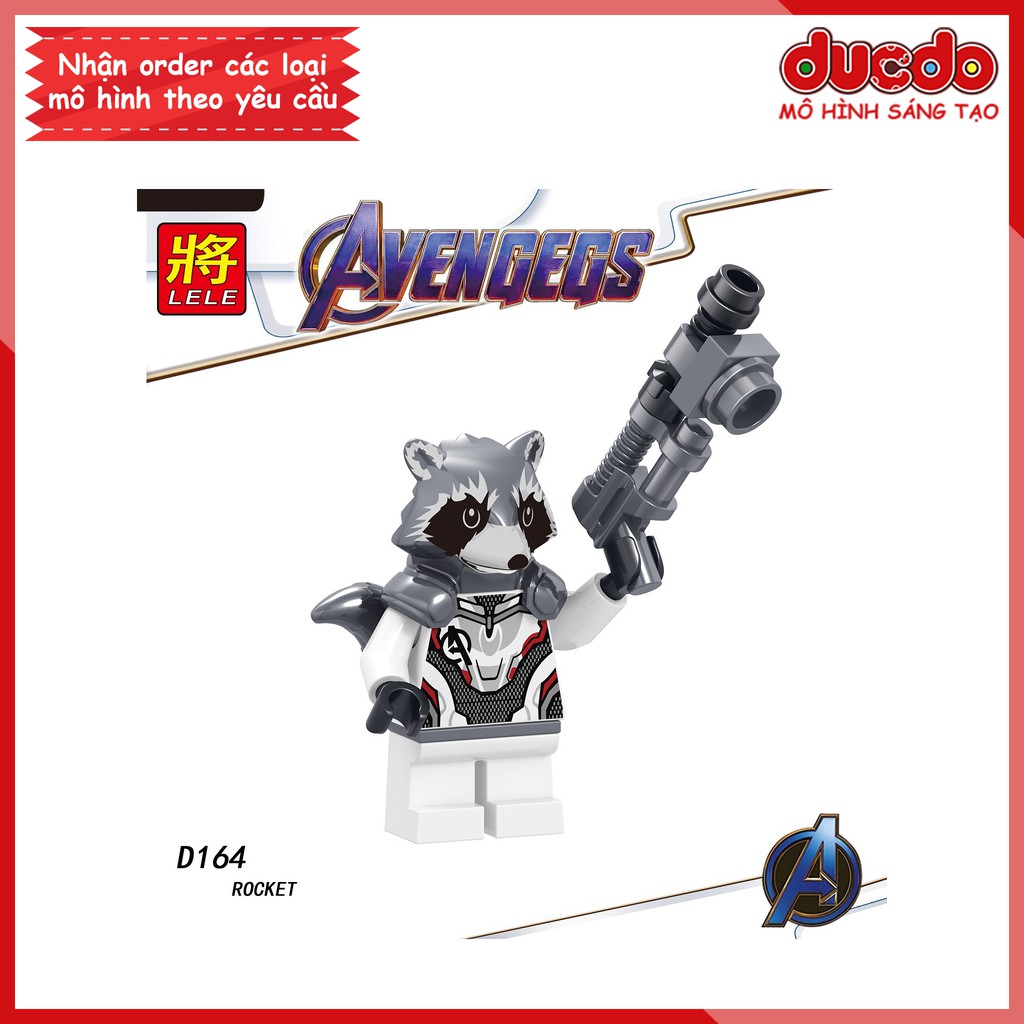 Minifigures các nhân vật End Game full vũ khí - Đồ chơi Lắp ghép Xếp hình Mô hình Mini Iron Man EndGame LeLe D157 - 164