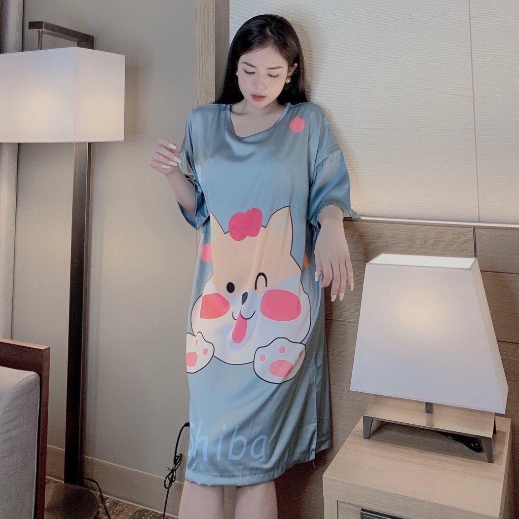 Váy Xinh Kute Chất Liệu Lụa Latin Mềm Nhẹ Mát Phom 45-60kg | BigBuy360 - bigbuy360.vn