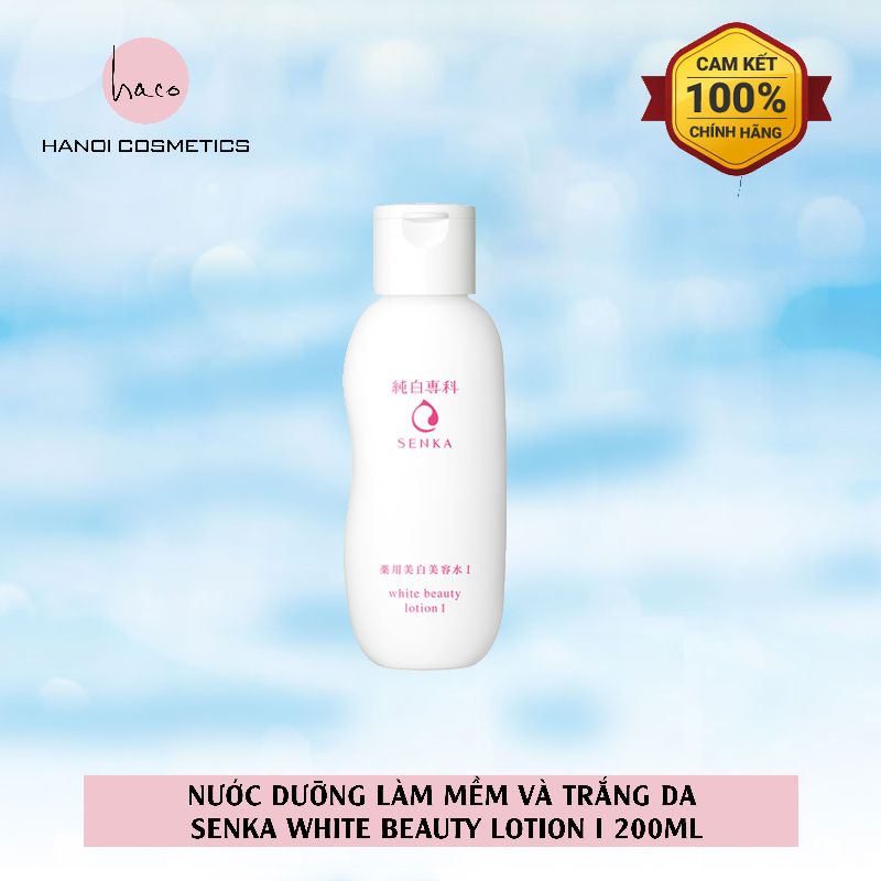 Nước dưỡng làm mềm và trắng da Senka White Beauty Lotion I 200ml