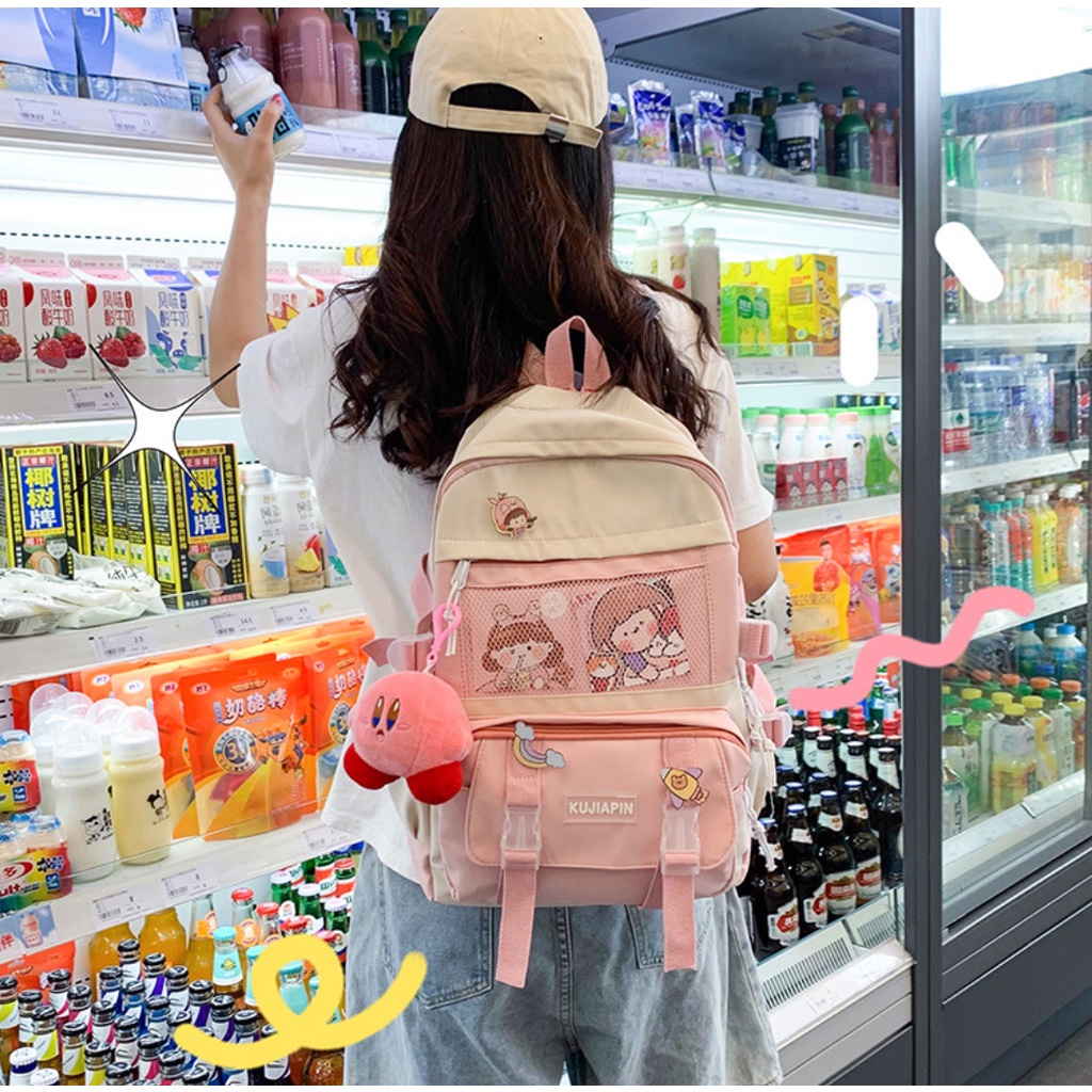 Balo Ulzzang Hàn Quốc Nam Nữ Thời Trang Giá Rẻ Cute Dễ Thương Basic