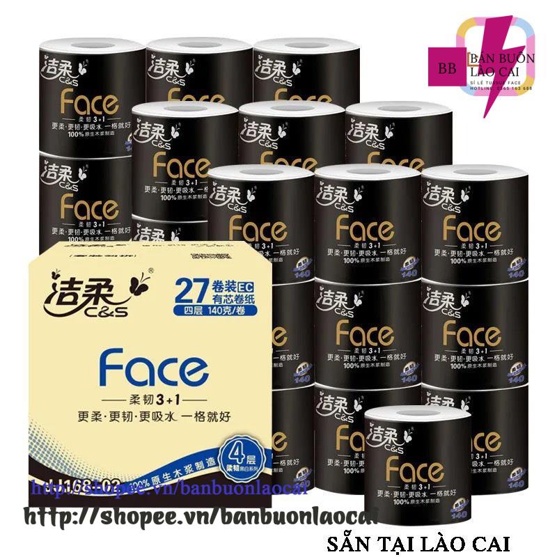 Giấy Face cuộn thùng 30 cuộn 140g 4 lớp