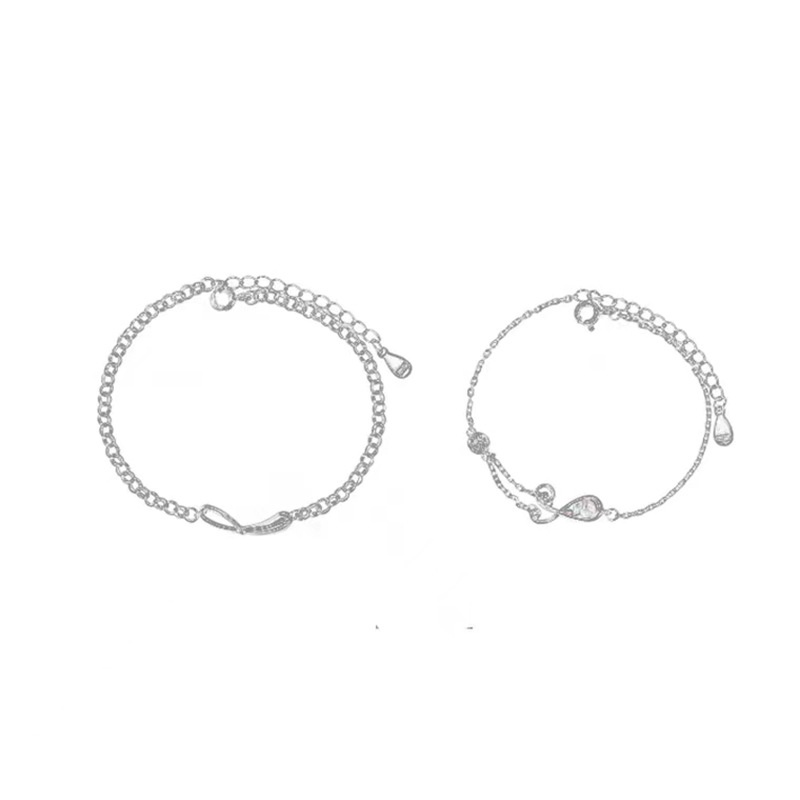 Vòng Tay Hình Giọt Nước Màu Xanh Dương Thời Trang Cho Cặp Đôi