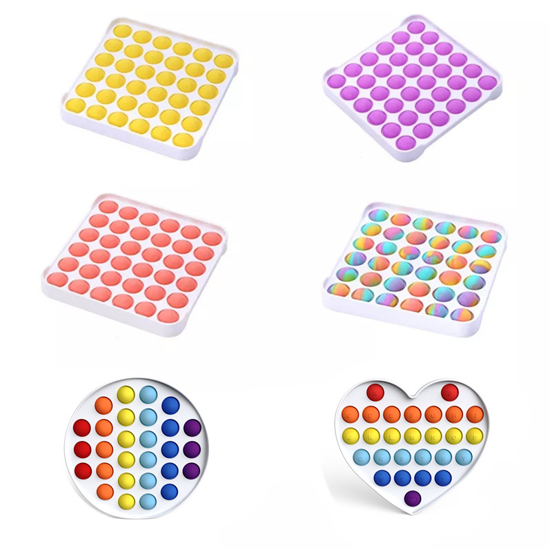 New Design Pop It Fidget Toy Push Bubble Autism Help Relieve Stress