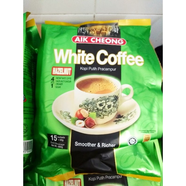 Cà phê trắng White Coffee Hazelnut 4 in 1 Cafe Malaysia Aik Cheong