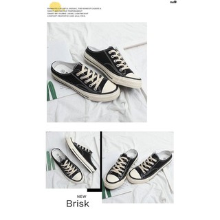 Giày Lười Vải Canvas Không Gót Phong Cách Hàn Quốc Thời Trang Mùa Hè Cho Nam