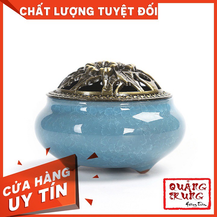 [Tặng Trầm] LƯ XÔNG TRẦM HƯƠNG - Đỉnh Đốt Nhang GỐM SỨ CAO CẤP