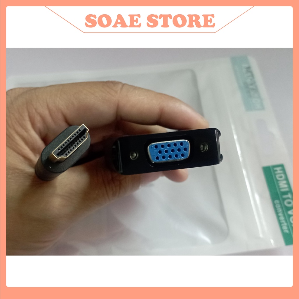 Dây chuyển đổi, Cáp chuyển đôi HDMI sang VGA, dây cáp kết nối máy tính laptop với máy chiếu hoặc màn hình