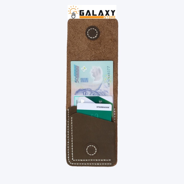 Vi Da Bò Handmade Nhỏ Độc Đáo Để Thẻ CMND Tiền Thẳng Galaxy Store GVU