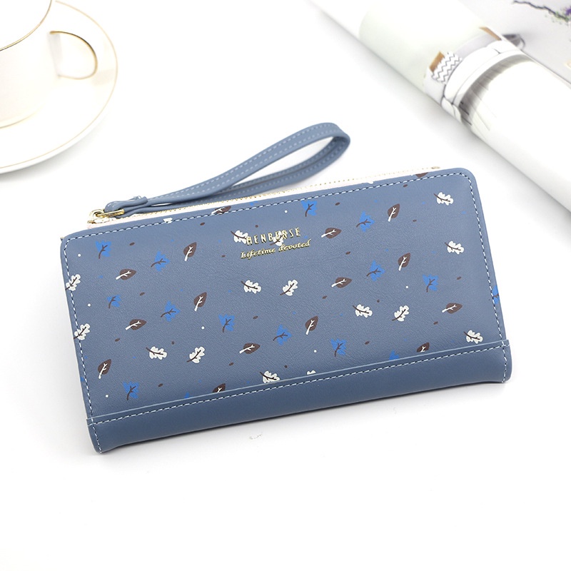 Ví Dài Nữ Có Khóa Kéo Thời Trang Giá Đỡ