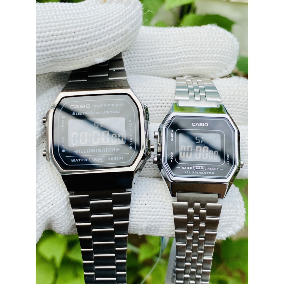 Đồng hồ nam casio vintage , chính hãng fullbox  A168WGG-1B