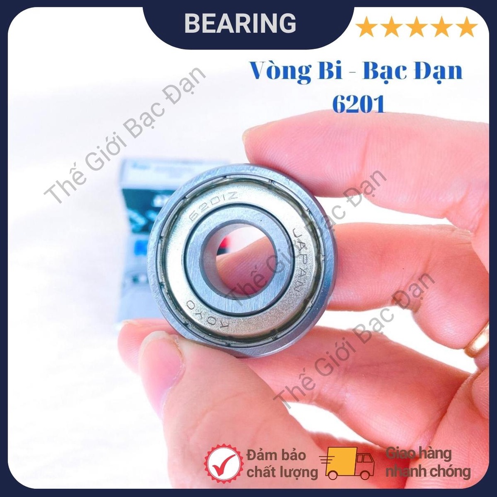 Vòng bi bạc đạn 6201 ZZCM KOYO - hàng đẹp - chất lượng cao - Thế Giới Bạc Đạn