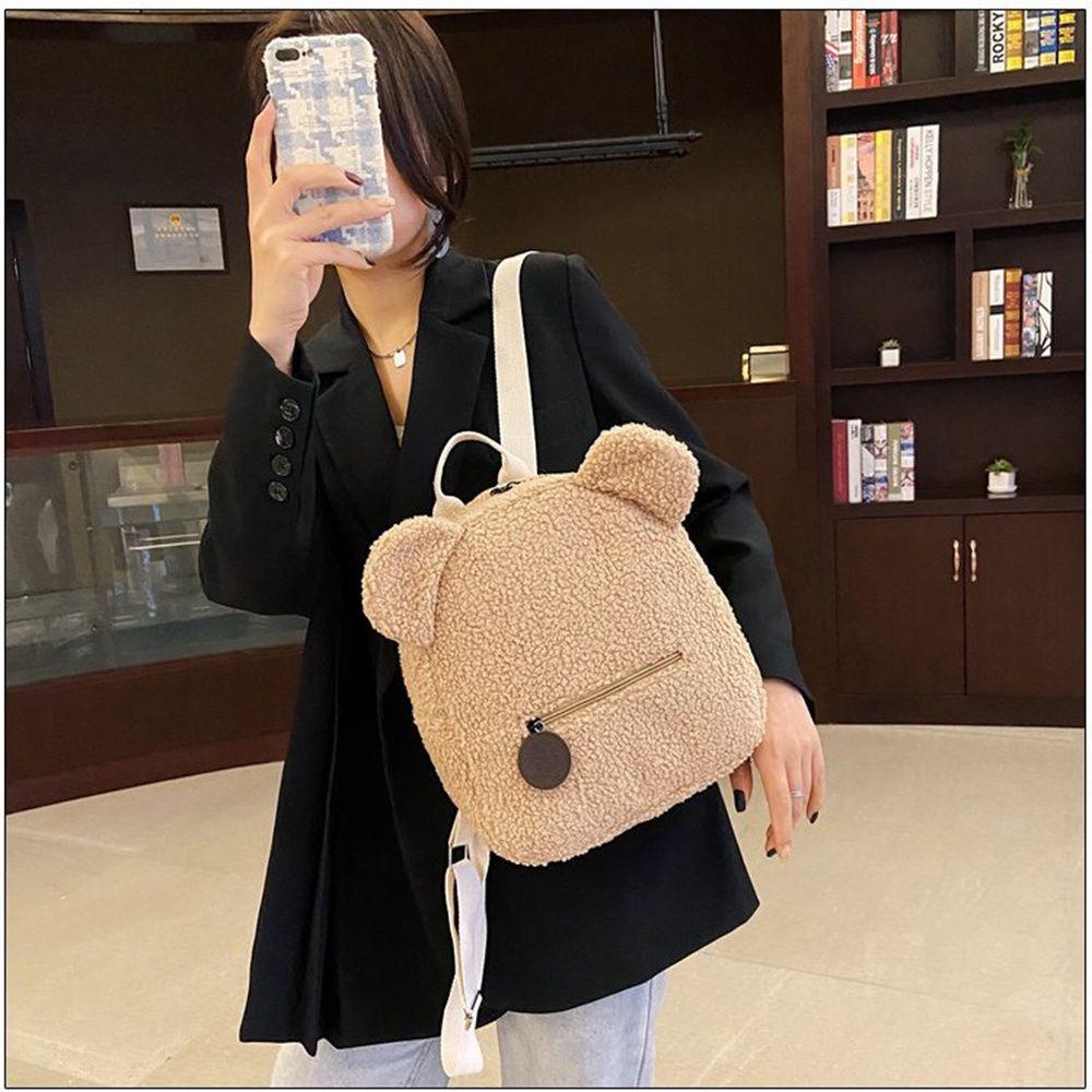 Ba Lô Du Lịch Mini Đa Năng Họa Tiết Gấu Dễ Thương Cho Nữ