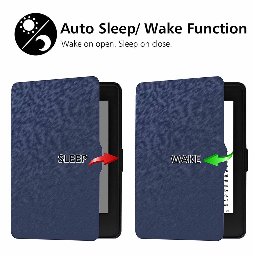 Bao Da Cover Cho Máy Đọc Sách Kindle Paperwhite Gen 1 / Gen 2 / Gen 3 2018  Nhựa Xước