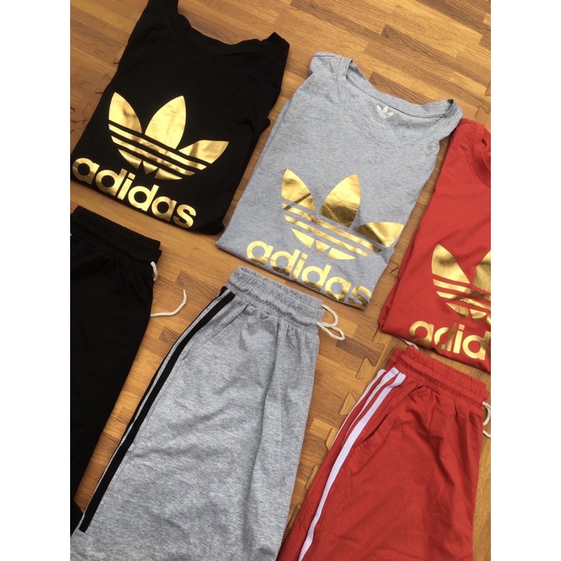 Bộ cotton nữ Adidas in Adidas[Khách mua lẻ vui lòng ib trước với shop ạ]