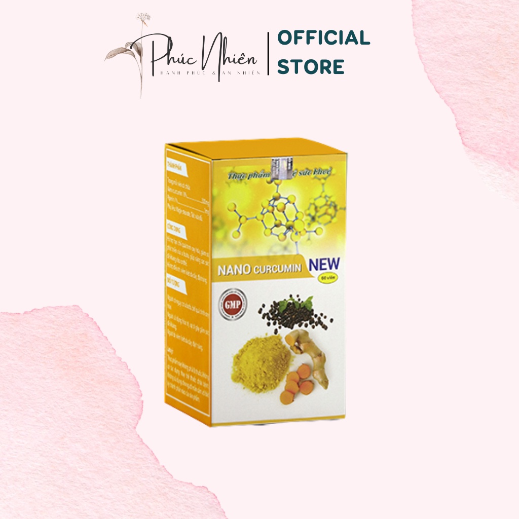 Tinh nghệ Nano Curcumin New hỗ trợ dạ dày - tá tràng , hộp 60 viên